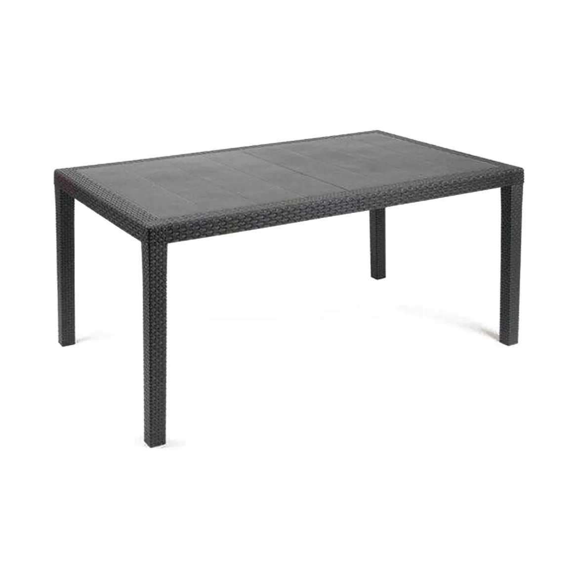 Tavolo da giardino 8 posti 138x78cm antracite - Arca