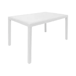 Tavolo da giardino 10 posti 150x90cm bianco - Ariana
