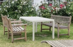 Tavolo da giardino 10 posti 80x138cm bianco - Asar