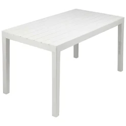 Tavolo da giardino 10 posti 80x138cm bianco - Asar