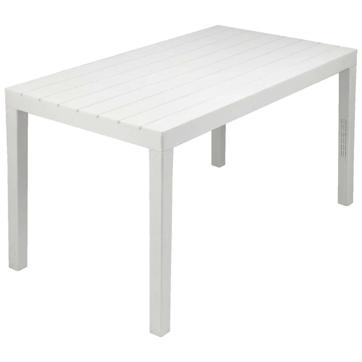 Tavolo da giardino 10 posti 80x138cm bianco - Asar