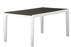 Tavolo da giardino 6 posti 80x80cm bianco - Acqua