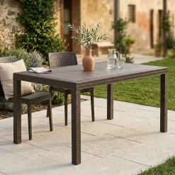 Tavolo da giardino 10 posti 150x90cm marrone - Adila