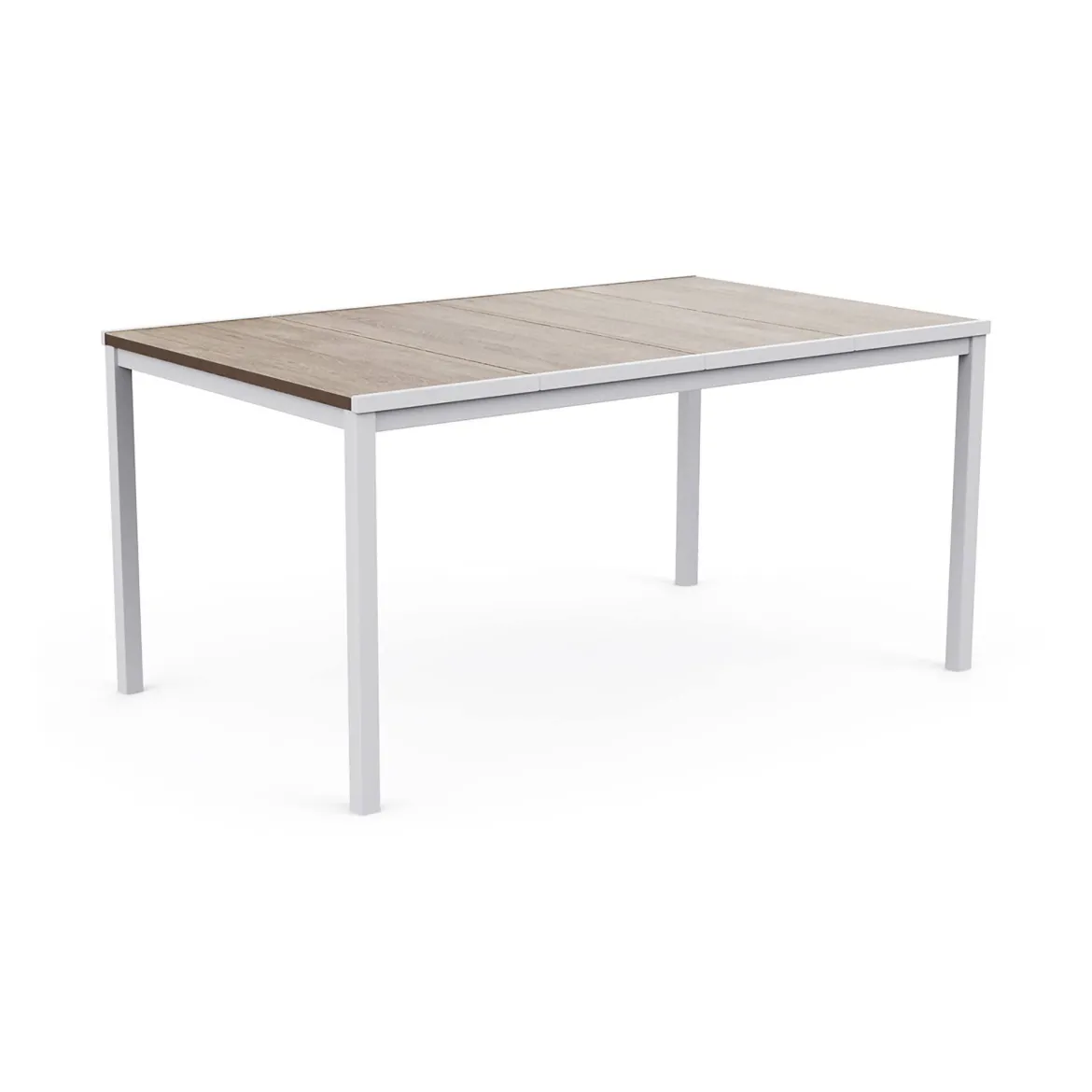 Tavolo da giardino 6 posti 159x95cm rovere e bianco - Sarnia