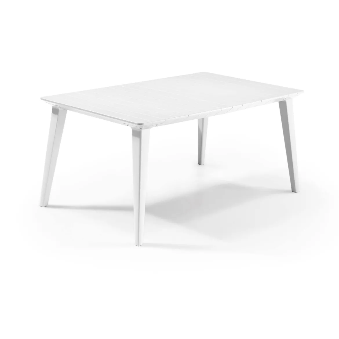 Tavolo da terrazza 6 posti 157x98cm bianco - Brockville
