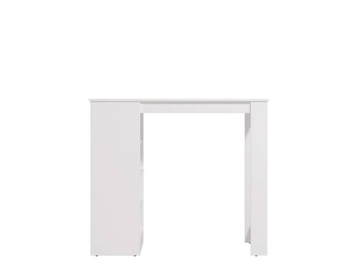 Tavolo Fisso Bianco 2 Posti Forma Rettangolare 120x50x105h cm, Materiale Piano in Legno Nobilitato - Sedriano