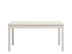 Tavolo Fisso Bianco 6 Posti Forma Rettangolare 160x90.5x76.5h cm, Materiale Piano in Legno Nobilitato - Tonara