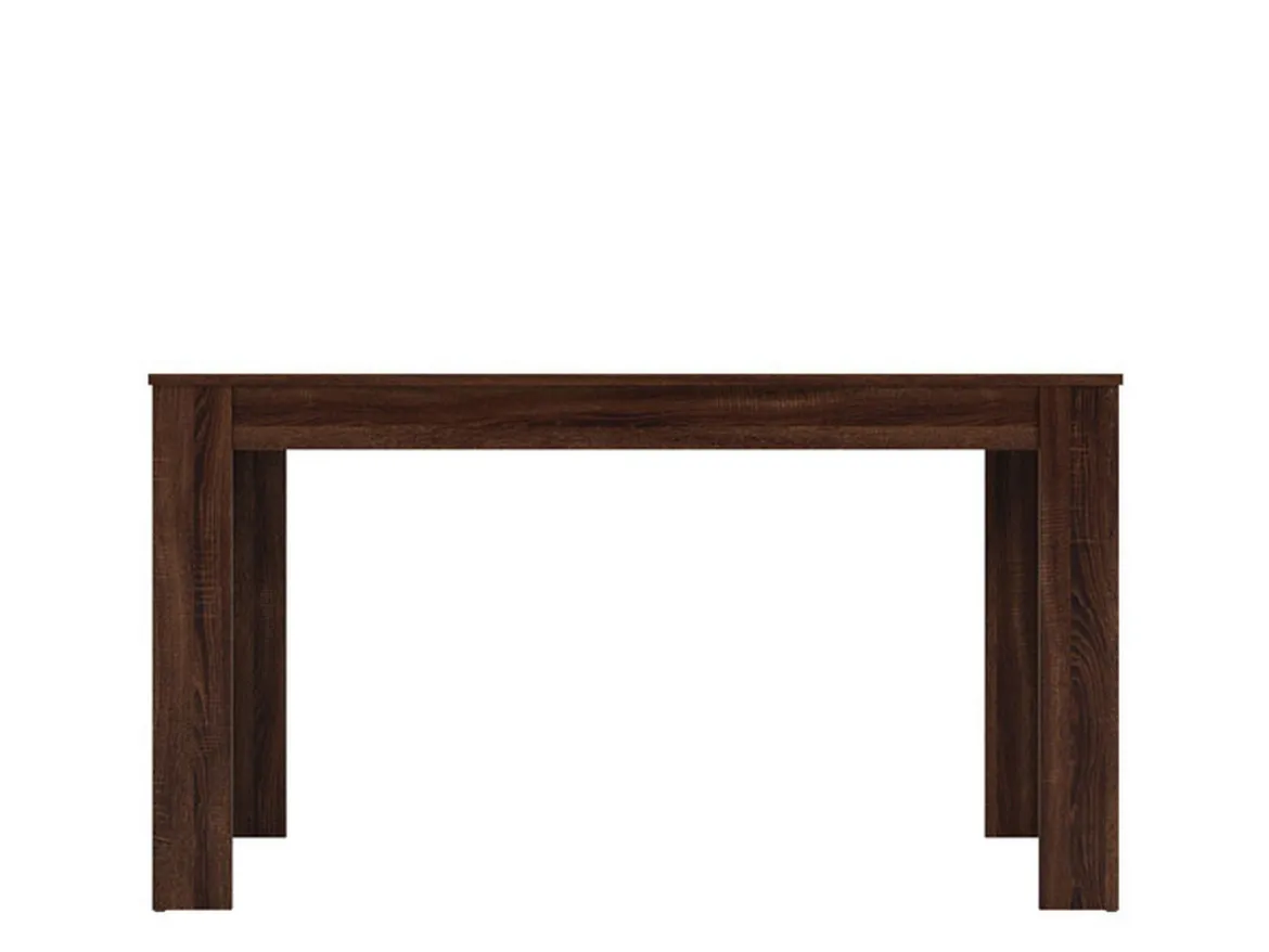 Tavolo Fisso Marrone Noce Marrone Rovere 6 Posti Forma Rettangolare 135x80.5x74.5h cm, Colore Ripiano Marrone - Simala