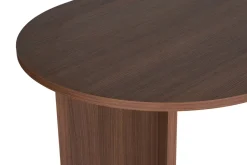 Tavolo Fisso Marrone Noce 6 Posti Forma Ovale 180x89.5x75h cm, Peso Supportato 70 kg - Monterano