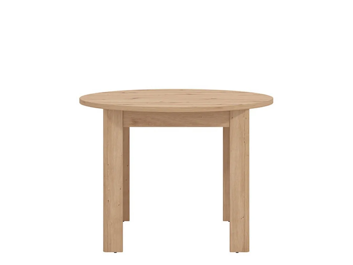 Tavolo Fisso Marrone Rovere Nodi 4 Posti Forma Rotondo 120x120x75h cm, Peso Supportato 60 kg - Racale