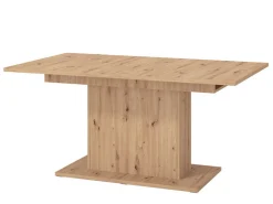 Tavolo Fisso Marrone Rovere Nodi 6 Posti Forma Rettangolare 160x91.5x76h cm, Materiale Piano in Legno Nobilitato - Siano