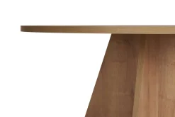 Tavolo Fisso Marrone Rovere 4 Posti Ripiano Effetto Dogato 80x80x76h cm, Forma Quadrato - Trosa