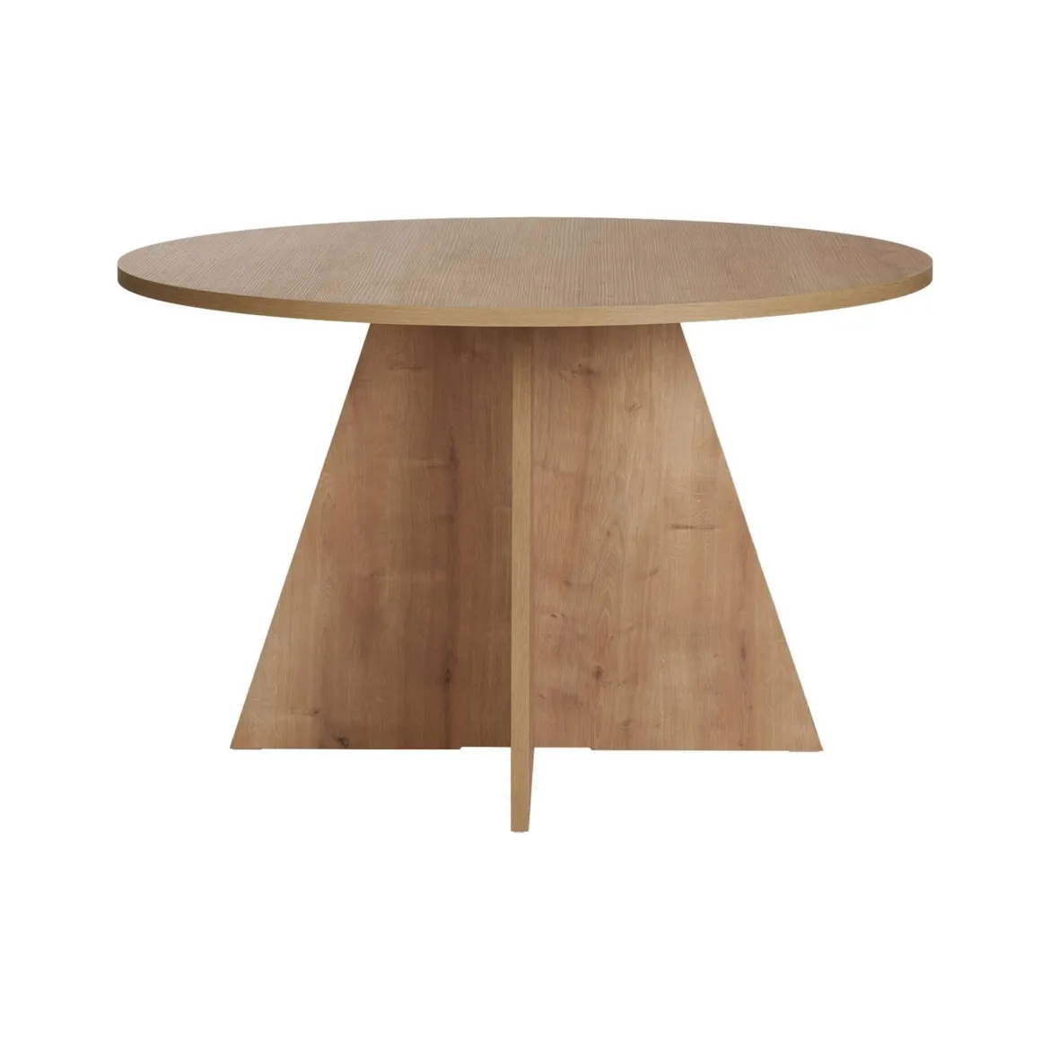 Tavolo Fisso Marrone Rovere 4 Posti Forma Rotondo 120x120x75h cm, Peso Supportato 60 kg - Racale