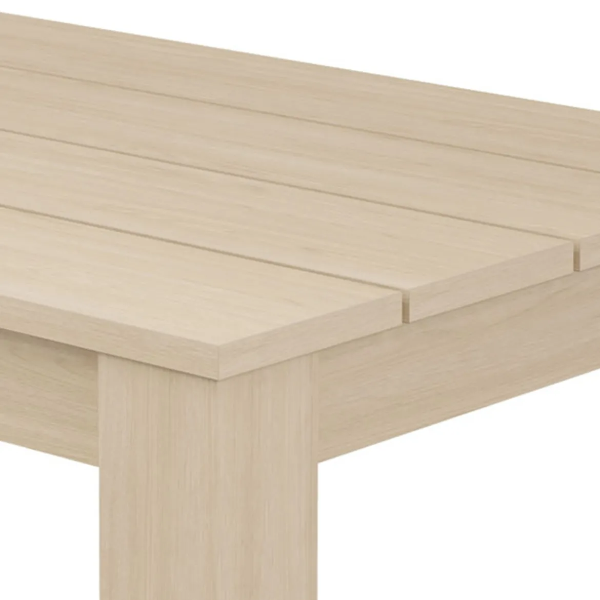 Tavolo Fisso Marrone Rovere 6 Posti Ripiano Effetto Dogato 135x80x76h cm, Forma Rettangolare - Luarca