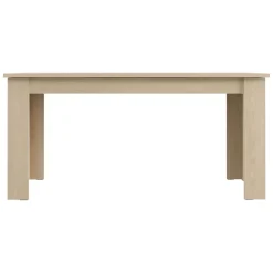 Tavolo Fisso Marrone Rovere 8 Posti Forma Rettangolare 160x90x77h cm, Sfumatura Colore Struttura Rovere - Rifred