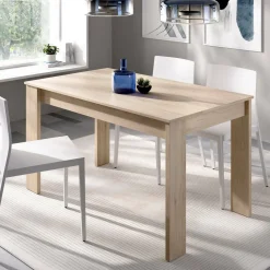 Tavolo legno chiaro rettangolare 6 posti 138x81cm - Alois