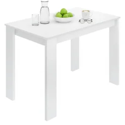 Tavolo moderno rettangolare 6 posti bianco 110x67cm - Amaranthya