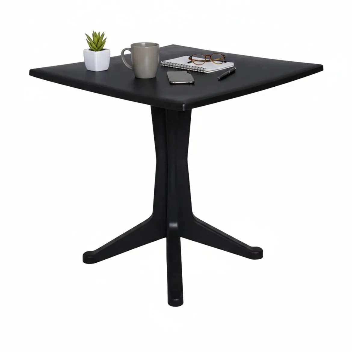 Tavolo per terrazzo 6 posti 70x70cm antracite - Agostini