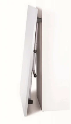 Tavolo pieghevole 6 posti in metallo e legno 125x75cm bianco - Aliena