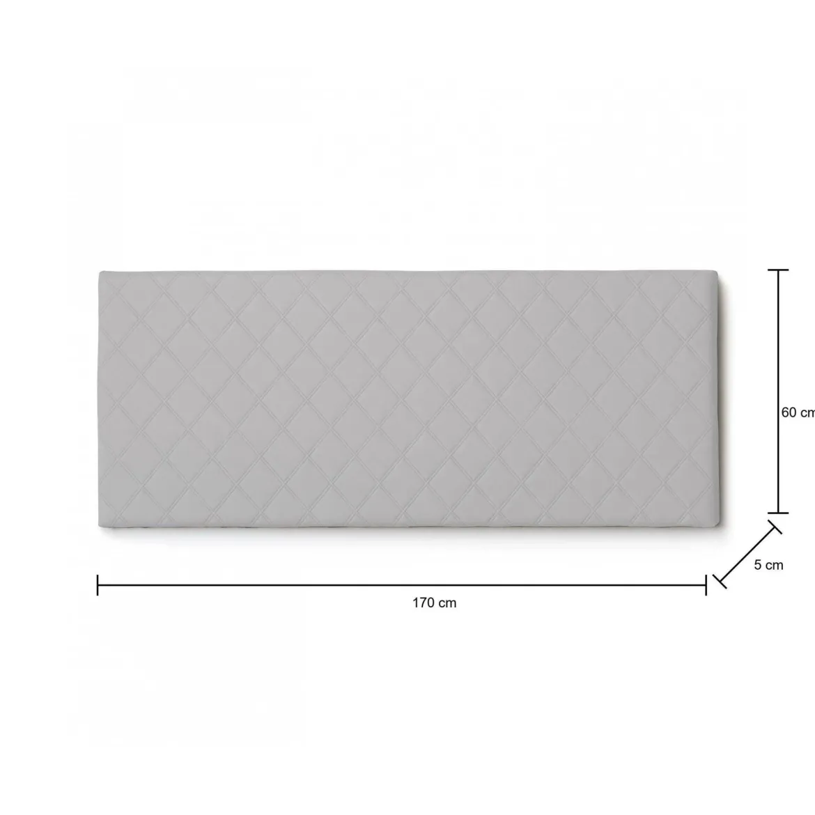 Testiera letto Amarillide, Cm 170x60, Bianco
