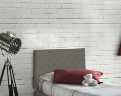 Testiera letto Arak, Cm 90x60, Tortora