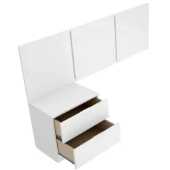 Testiera Letto Bianco Matrimoniale 157x34.2 cm, - Chanhom