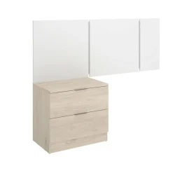 Testiera Letto Marrone Marrone Rovere Matrimoniale Colore Struttura Marrone 157x34.2 cm, Sfumatura Colore Struttura Rovere - Chanhom