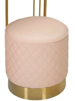 Toeletta classica vintage 120x40x75h cm rosa e oro - Guidobono