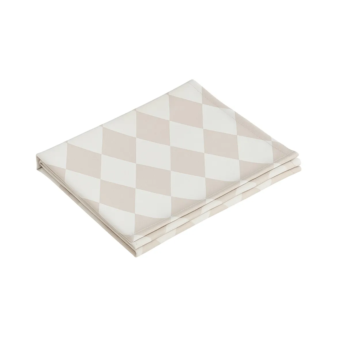 Tovaglia rettangolare no stiro 270x140 cm, arancione e beige - Trapezista - By Sarah Balivo