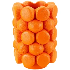 Vaso Arancione Disegni con Arance Diametro 13.5 cm, - Galikale