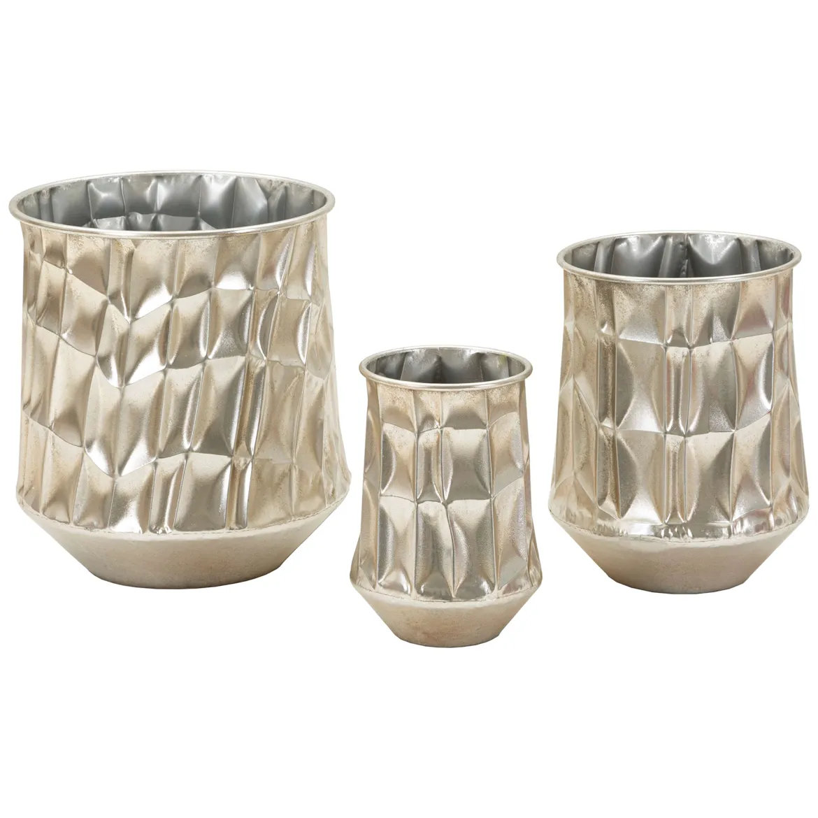 Vaso Argento set 3 Vasi, - Bapara