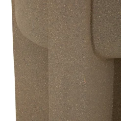 Vaso Beige Finitura Geometrica, - Fatigava