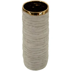 Vaso Beige oro Finitura Naturale Colore Struttura oro, - Fasezaha
