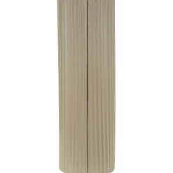 Vaso Beige Superficie Ondulata con Finitura Opaca, - Fase