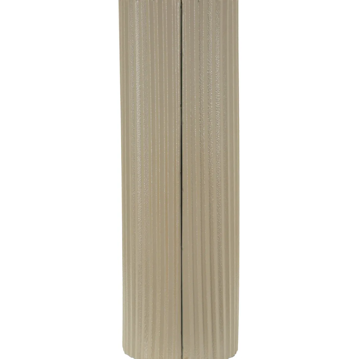 Vaso Beige Superficie Ondulata con Finitura Opaca, - Fase