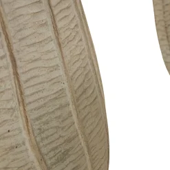 Vaso Beige Texture Verticale Effetto Legno Diametro Vaso Grande: 26.5, Vaso Medio: 20.5, Vaso Piccolo: 16.5 cm, - Bava