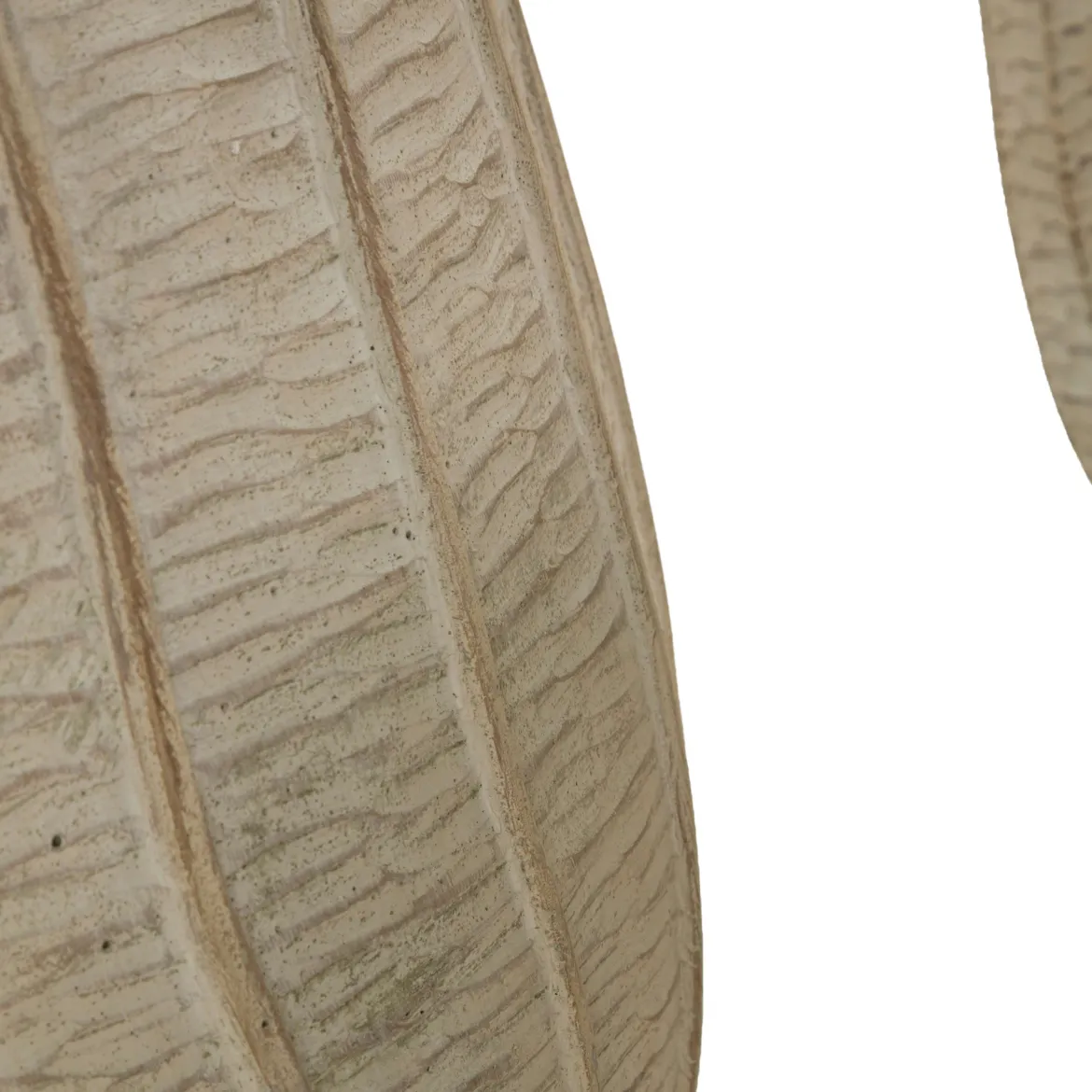 Vaso Beige Texture Verticale Effetto Legno Diametro Vaso Grande: 26.5, Vaso Medio: 20.5, Vaso Piccolo: 16.5 cm, - Bava