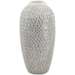 Vaso Bianco Argento Colore Struttura Argento Diametro 7 cm, - Elian