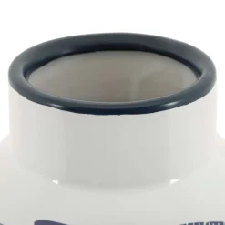 Vaso Bianco blu Disegni con Pesci Colore Struttura blu, Diametro 7.5 cm - Cosmo