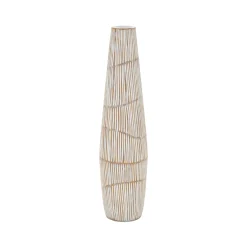 Vaso Bianco Crema Beige Colore Struttura Beige Diametro 6 cm, Sfumatura Colore Struttura Crema - Dadalelo