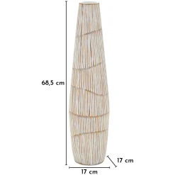 Vaso Bianco Crema Beige Colore Struttura Beige Diametro 6 cm, Sfumatura Colore Struttura Crema - Dadalelo