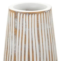 Vaso Bianco Crema Beige Colore Struttura Beige Diametro 6 cm, Sfumatura Colore Struttura Crema - Dadalelo