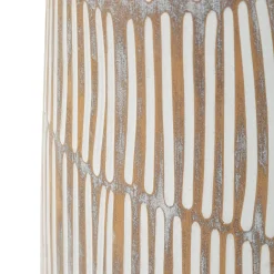 Vaso Bianco Crema Beige Colore Struttura Beige Diametro 6 cm, Sfumatura Colore Struttura Crema - Dadalelo
