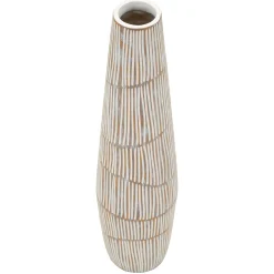 Vaso Bianco Crema Beige Colore Struttura Beige Diametro 6 cm, Sfumatura Colore Struttura Crema - Dadalelo
