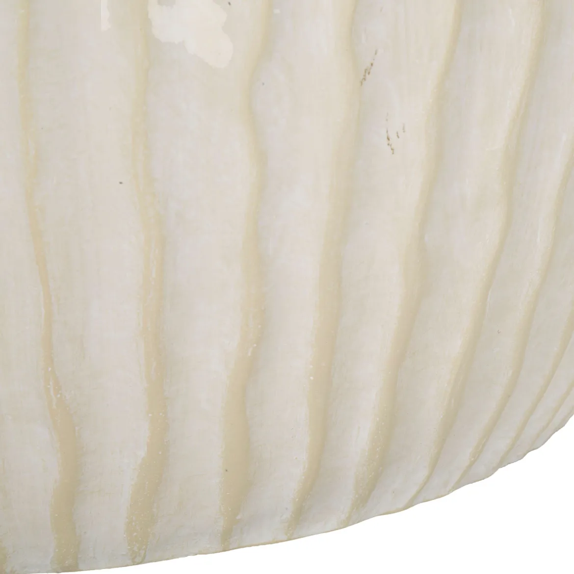 Vaso Bianco Crema Texture Irregolare Diametro 12.5 cm, Sfumatura Colore Struttura Crema - Galo