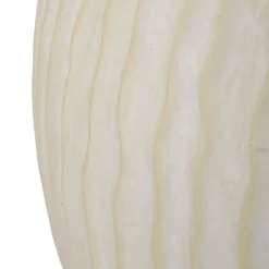 Vaso Bianco Crema Texture Irregolare Diametro 12.5 cm, Sfumatura Colore Struttura Crema - Galo