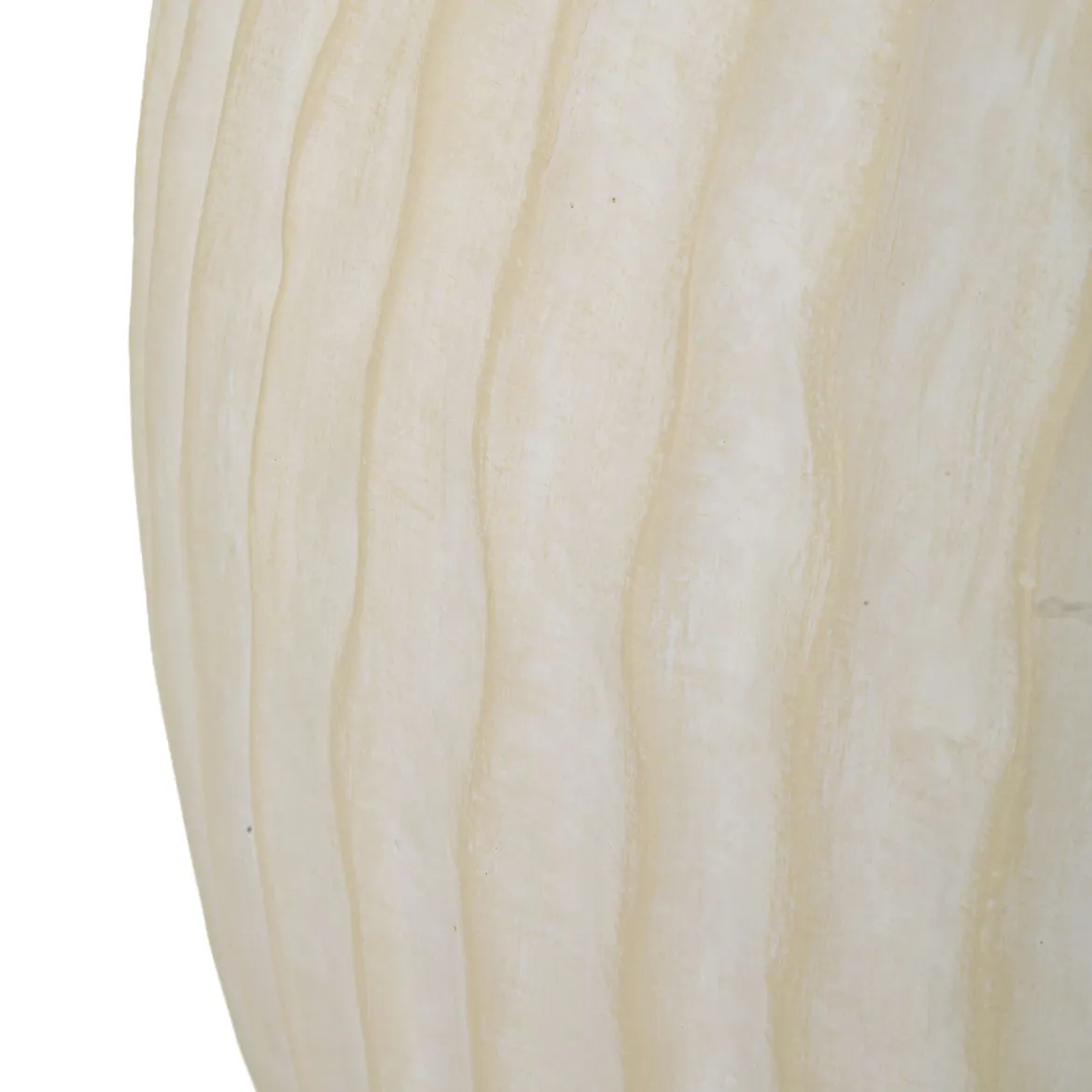 Vaso Bianco Crema Texture Irregolare Diametro 12.5 cm, Sfumatura Colore Struttura Crema - Galo