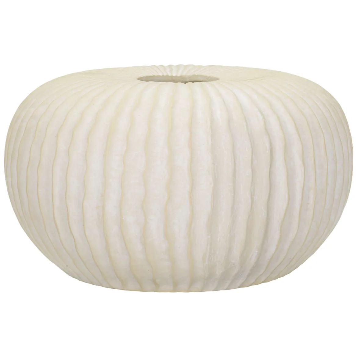 Vaso Bianco Crema Texture Irregolare Diametro 9.5 cm, Sfumatura Colore Struttura Crema - Famimiso