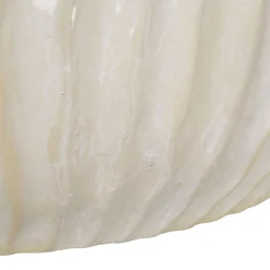 Vaso Bianco Crema Texture Irregolare Diametro 9.5 cm, Sfumatura Colore Struttura Crema - Famimiso
