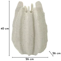 Vaso Bianco Marmo Effetto Marmo Diametro 9 cm, Sfumatura Colore Struttura Marmo - Dabatori